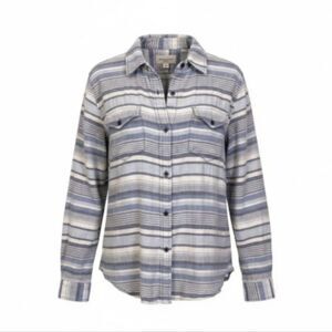 Dylan Blue Striped Button Up Shirt Size M